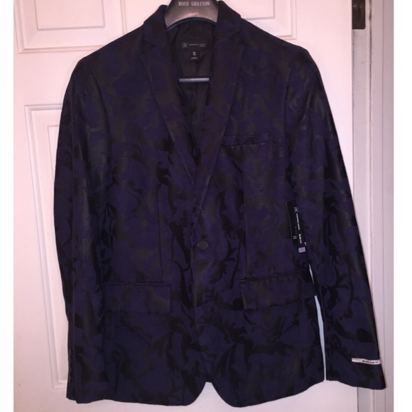 INC Night Out Navy Slim fit Men’s Jacket - Picture 2 of 7